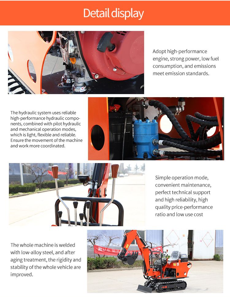 CE/EPA China Wholesale 750kg Mini Small Digger
