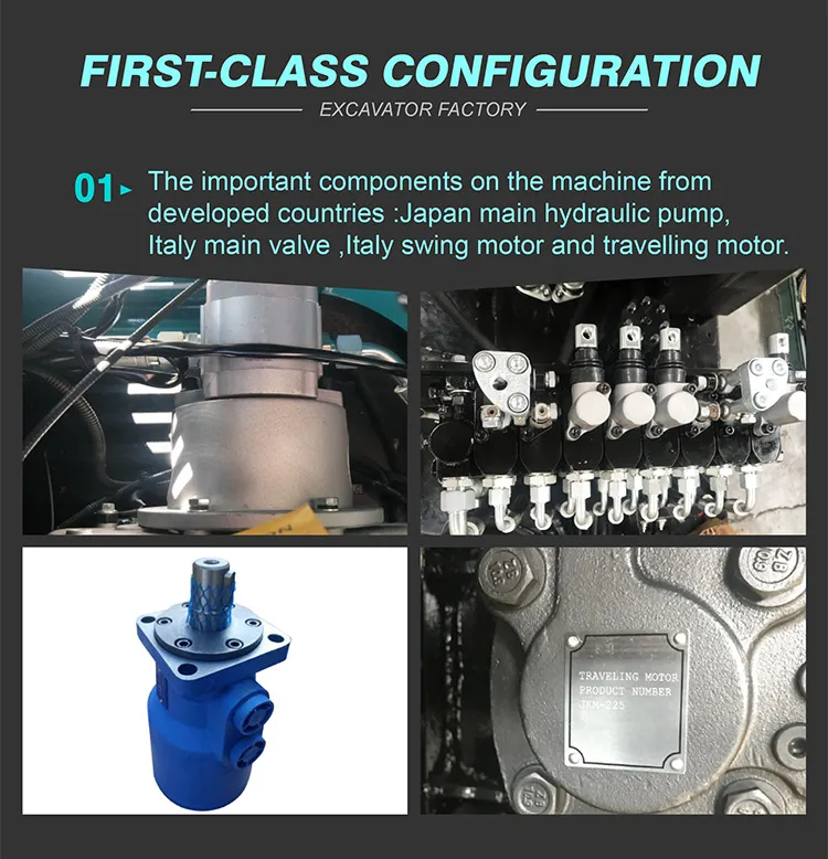 China Factory Cheap Price 1t Mini Excavator Hydraulic Crawler Excavator for Sale