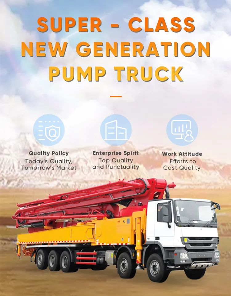 Chinese Concrete Mounted-Truck Pump 56m Concrete Pumps German Truck for Sale