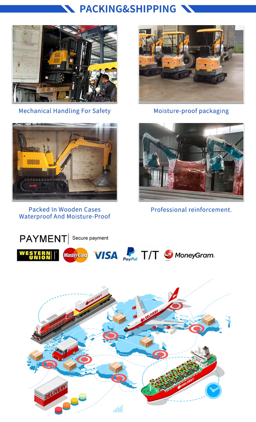 Chinese Small Bagger for Sale Mini Digger Excavator Mini Pelle Excavator