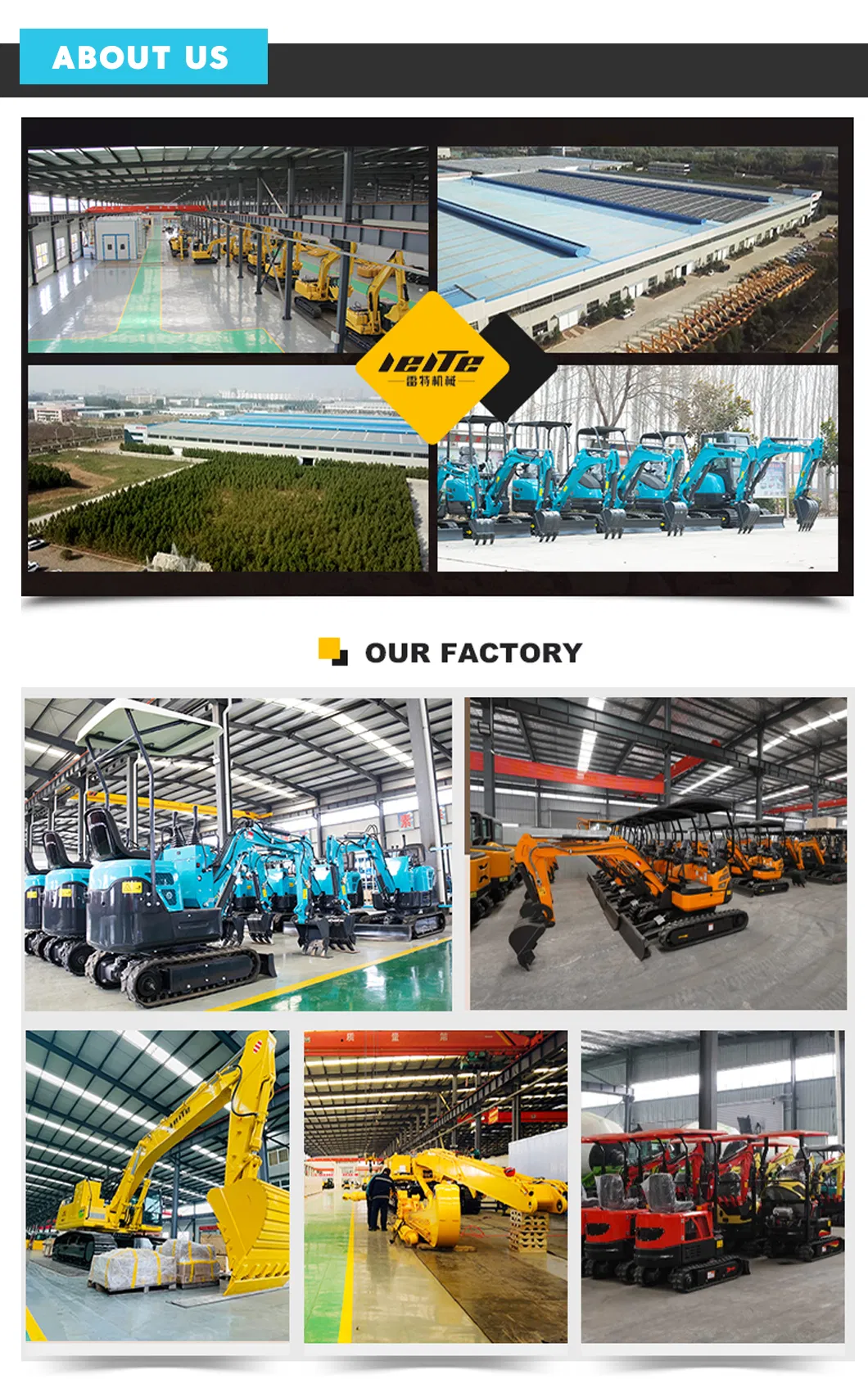 Chineses Factory Supply Small Digger Hot Sale 0.8 Ton Mini Hydraulic Crawler Excavator