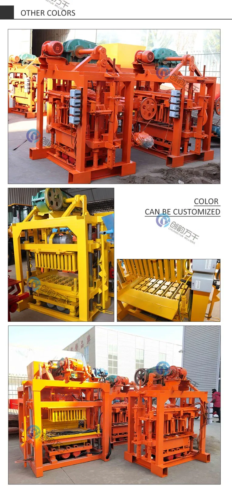 Concrete Block Machine Manual Brick Making Machine Qt 4-40 Hollow Block Baking Machine for Home