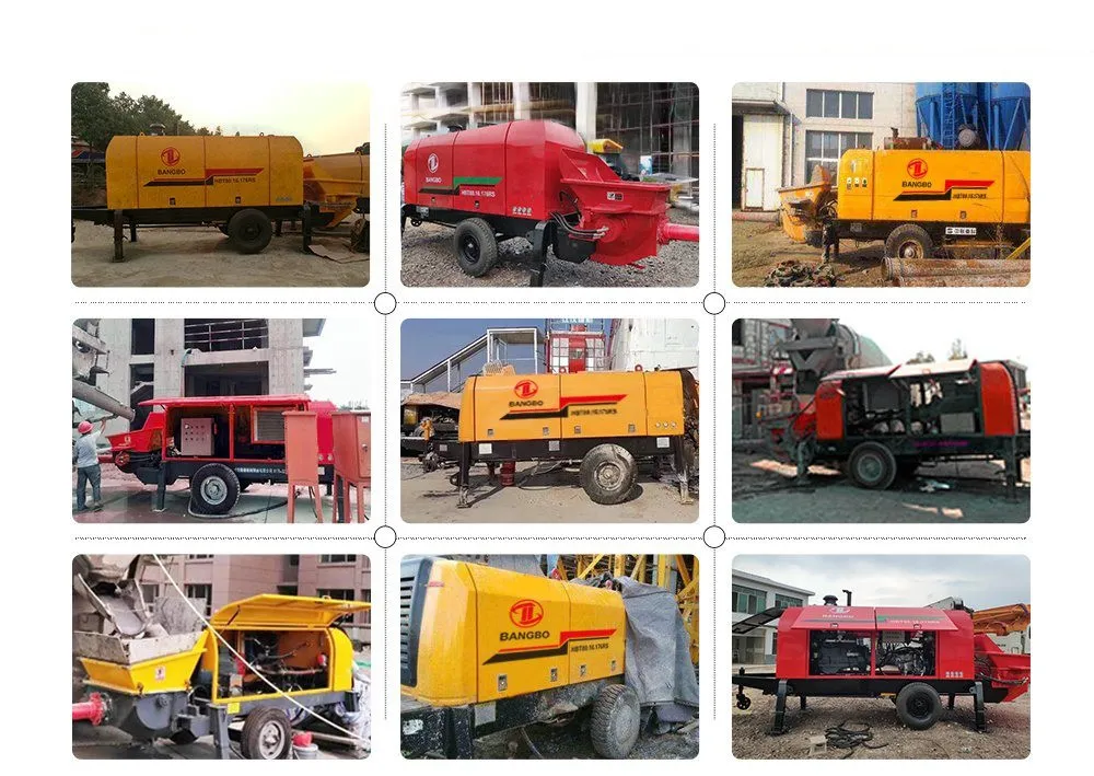 Concrete Equipment Portable Stationary Concrete Trailer Pump Diesel Mini Cement Beton Pump Small Concrete Pump