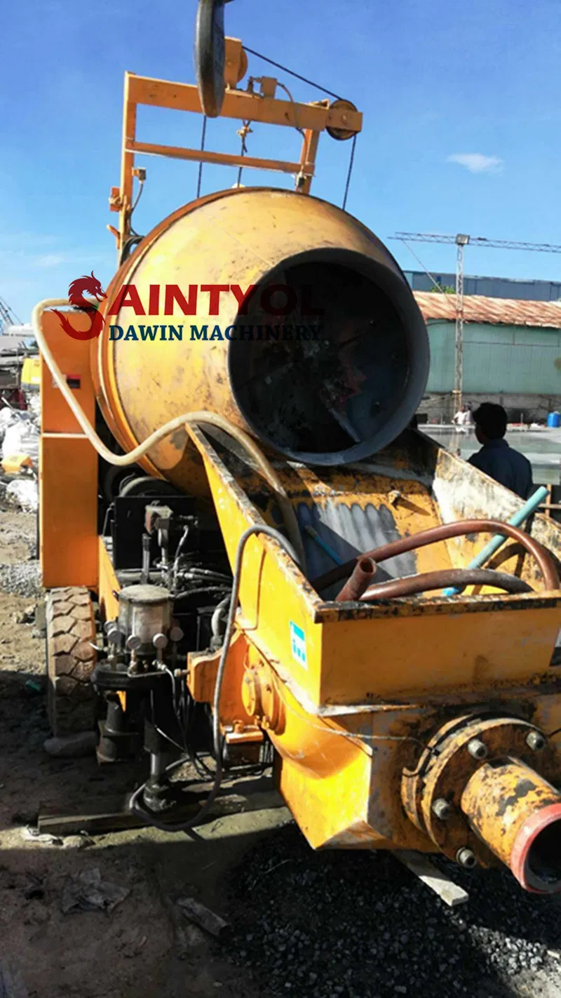 Concrete Pump with Mixer Concrete Mixing Pump Concrete Mixer with Pump All in One Machine