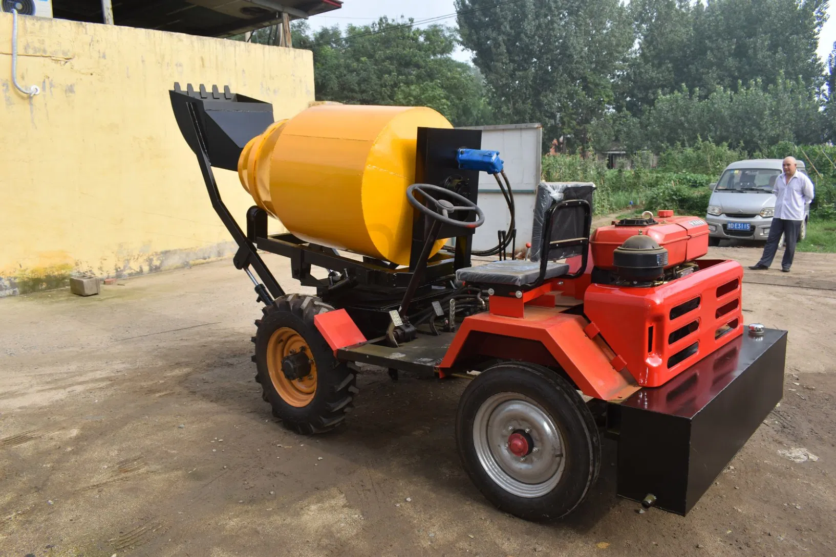 Construction Machine 800L Cement Mini Mobile Concrete Mixers for Sale