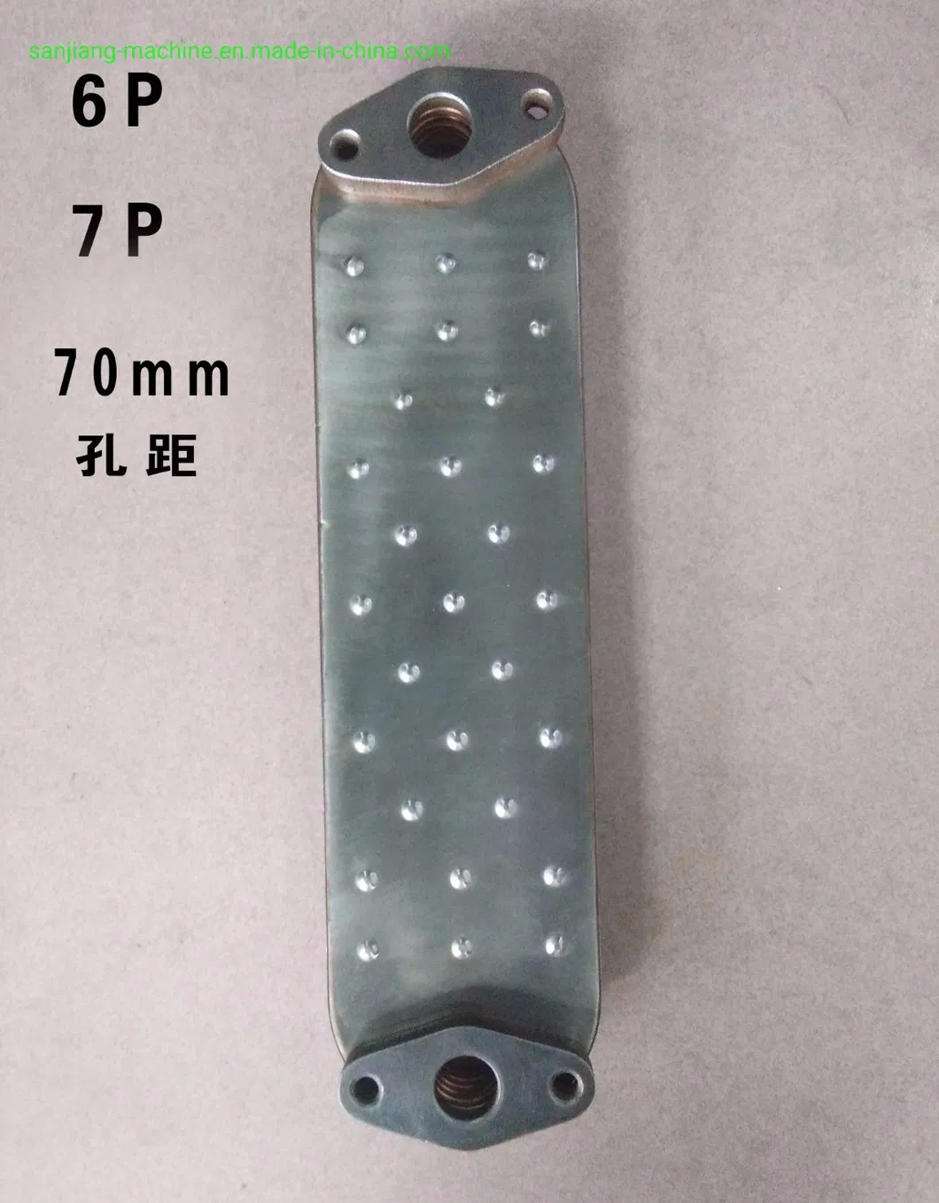Construction Machinery Engine Parts Excavator Part Oil Cooler Core (6SD1 70mm 6p 7p)