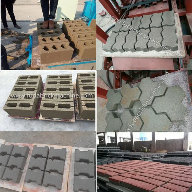 Construction System Qt4-24b Hollow Block Making Molding Machine in Ghana