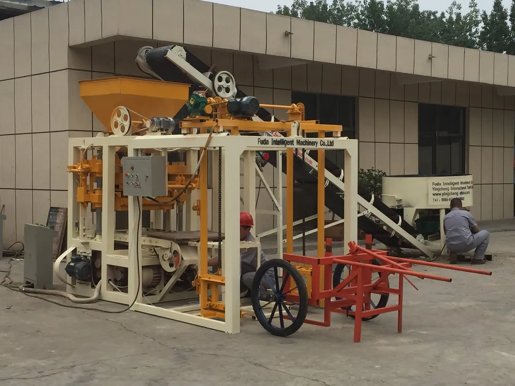 Construction System Qt4-24b Hollow Block Making Molding Machine in Ghana