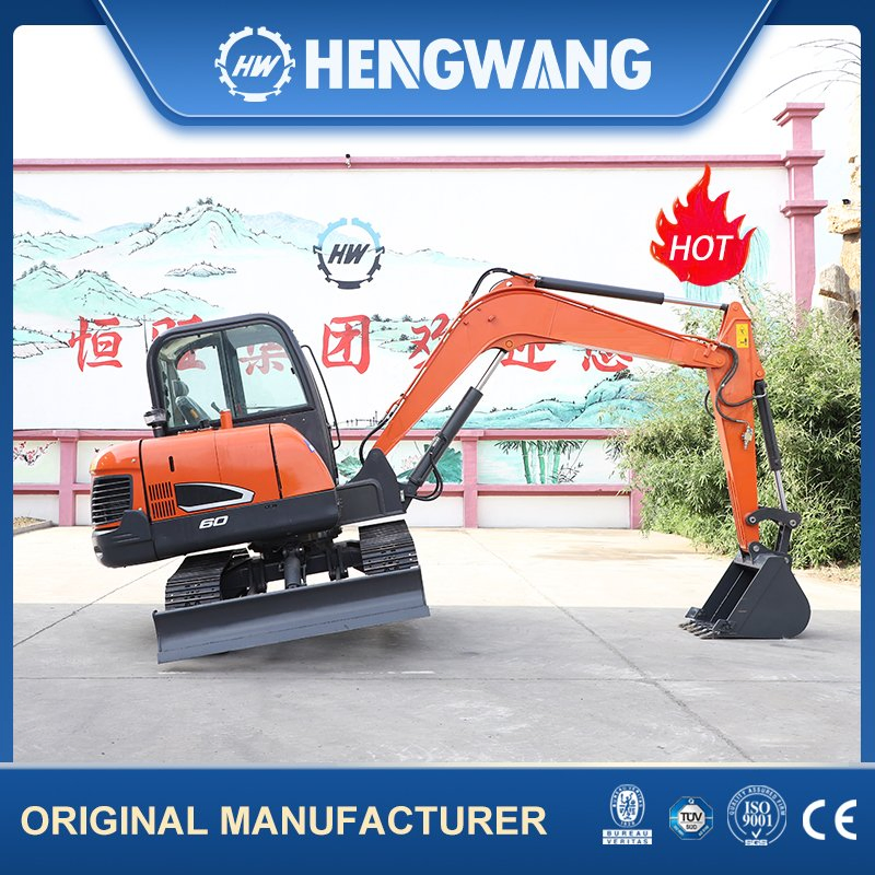 Crawler Steel Excavator 6 Ton Mini Digger with Auger
