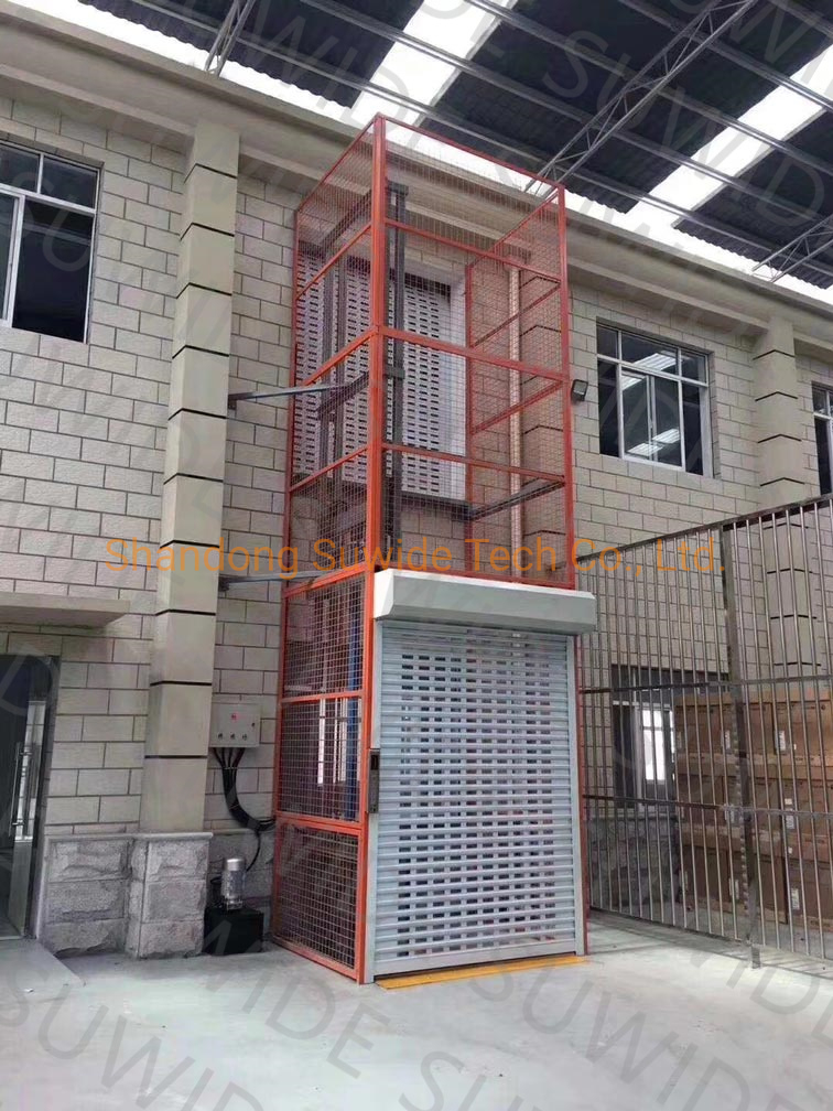 Customizable 1000kg 2000kg 3000kg 5000kg Hydraulic Warehouse Cargo Lift Freight Elevator with Folding Door