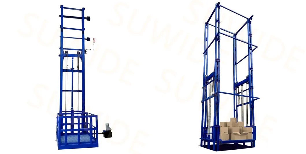 Customizable 1000kg 2000kg 3000kg 5000kg Hydraulic Warehouse Cargo Lift Freight Elevator with Folding Door