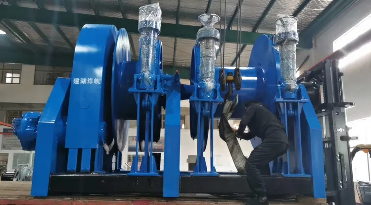 D64mm*250m 560kn/56ton Double Drum Electric Mooring Winch