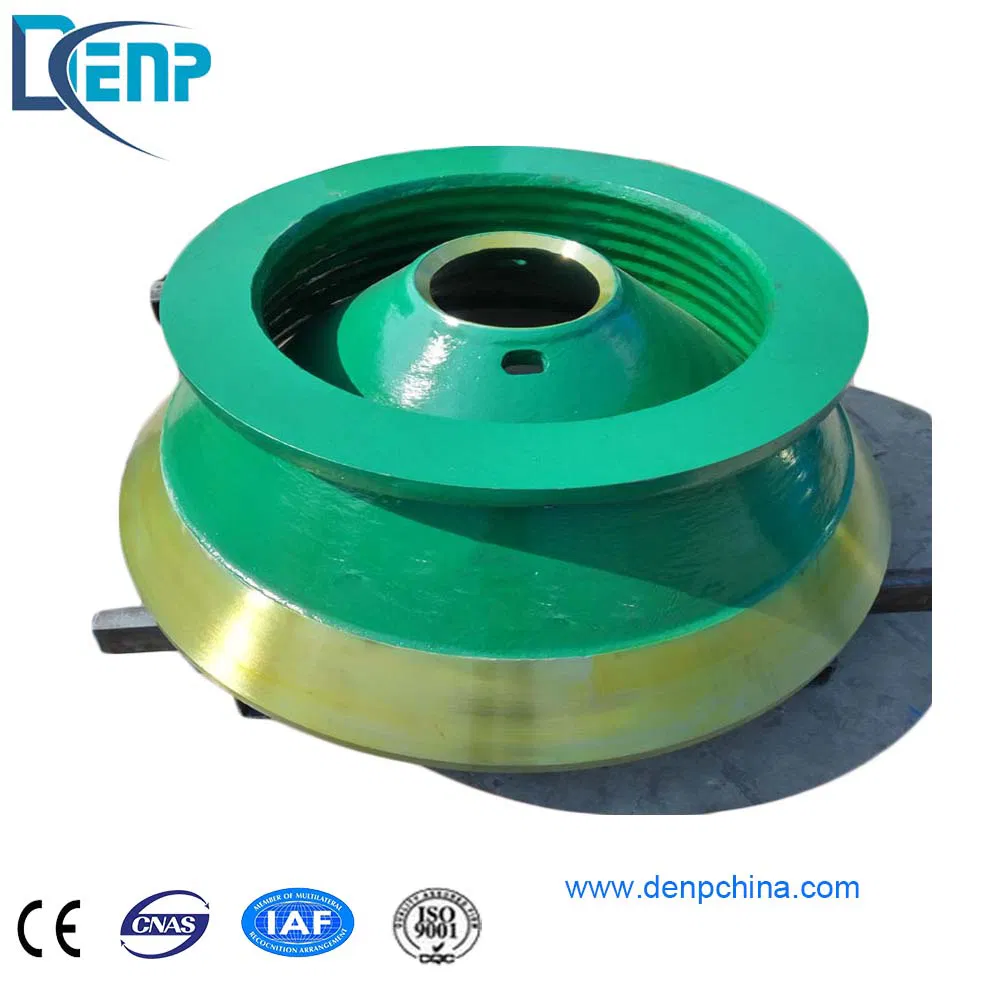 Denp High Manganese Casting Mantle Bowl Liner of Cone Crusher for Mining Machine