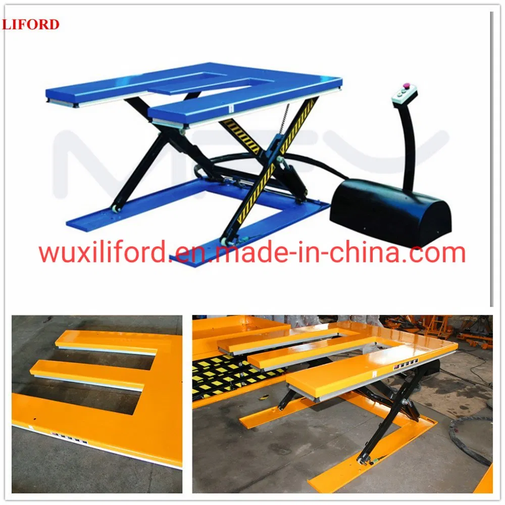 E-Shaped Electric Elevating Lift Platform for Warehouse Material Handling