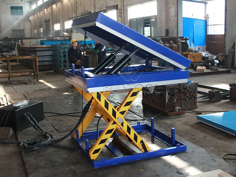 Electric Stationary Loading Dock Scissor Cargo Lift Hydraulic Tilt Lift Tables for Loading Unloading