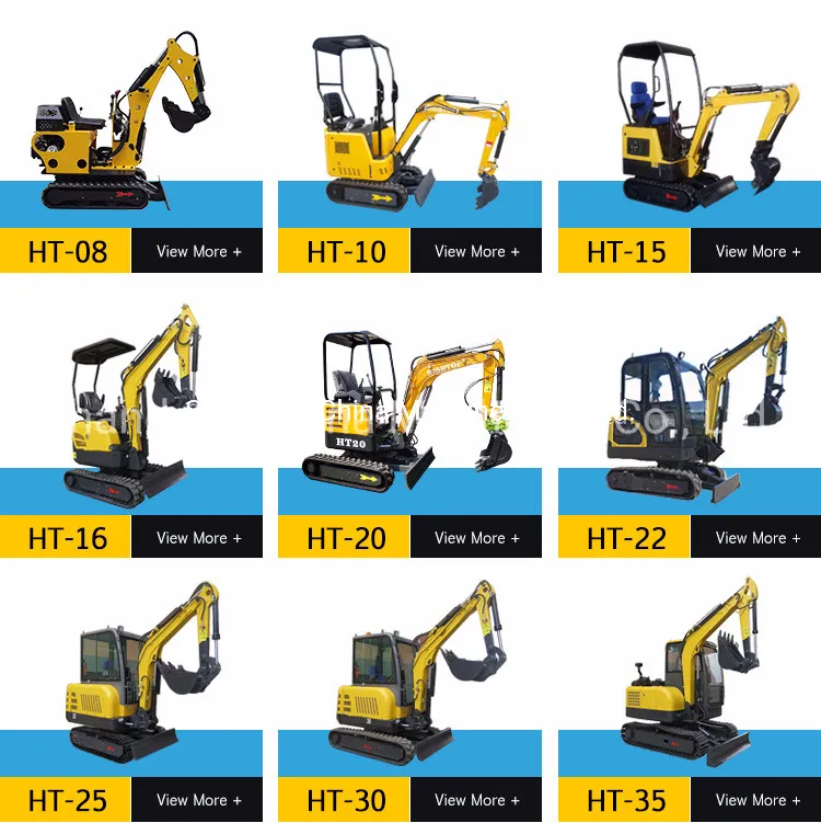 EPA CE Approved Crawler Diesel Engine 1 Ton Mini Excavator Small Diggers for Garden