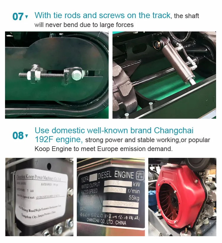 EPA CE Approved Crawler Diesel Engine 1 Ton Mini Excavator Small Diggers for Garden