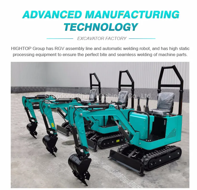 EPA CE Approved Crawler Diesel Engine 1 Ton Mini Excavator Small Diggers for Garden