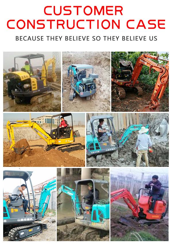 EPA Certificate Towable Backhoe Excavator with Shovel/Ditch Finger/Log Thumb for Sale