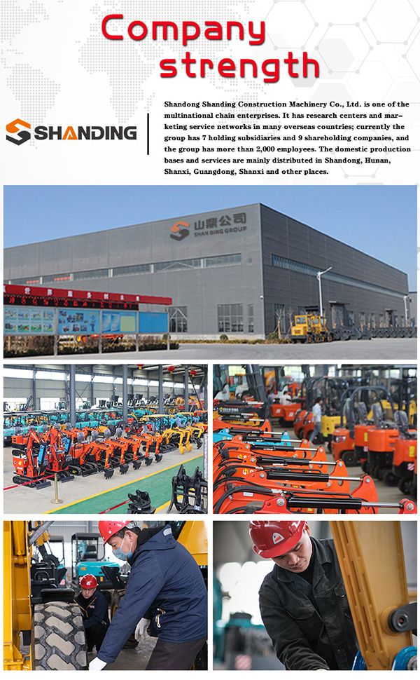 EPA Certificate Towable Backhoe Excavator with Shovel/Ditch Finger/Log Thumb for Sale