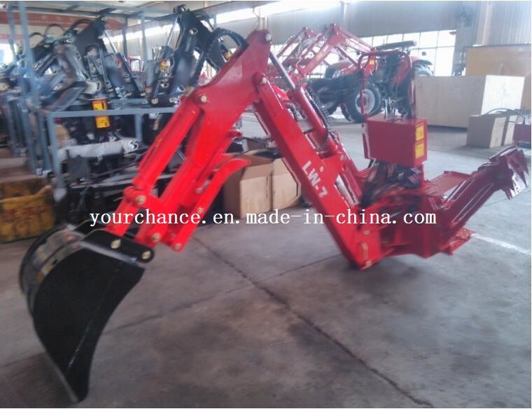 Europe Hot Selling Lw-7 30-55HP Tractor Hitched Pto Drive Mini Garden Backhoe Excavator with Ce Certificate