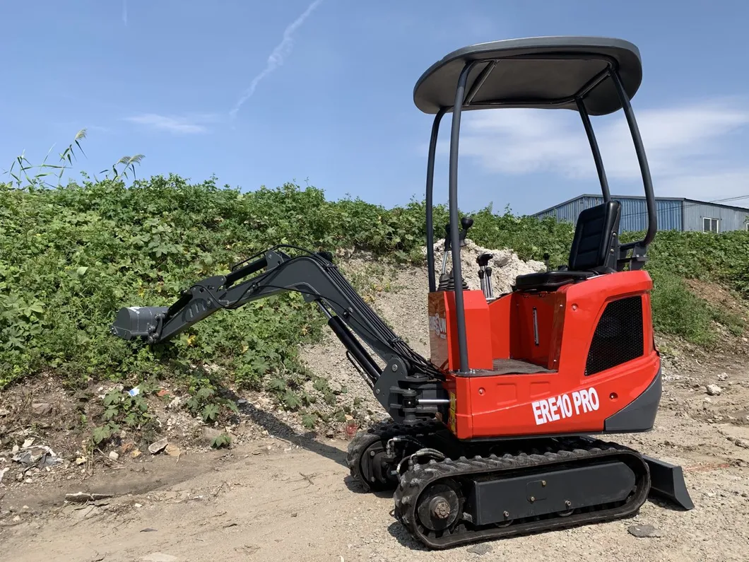 Everun CE Approved Multi-Attachments China 1000kg Ere10 PRO Mini Crawl Wheel Excavator for Sale