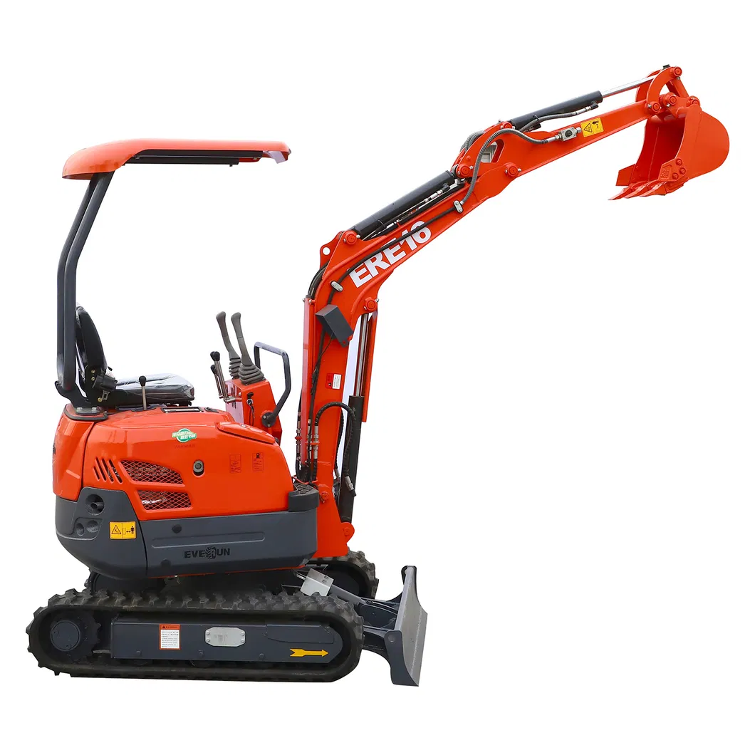 Everun Ere16 1.6ton Construction Equipment Machinery Bucket Mini Clawer Excavator