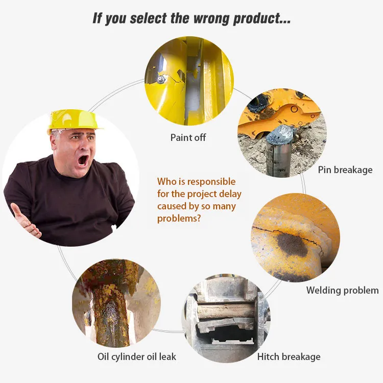 Excavator Bucket Tilt Coupler Hydraulic Tilt Quick Hitch for Sale