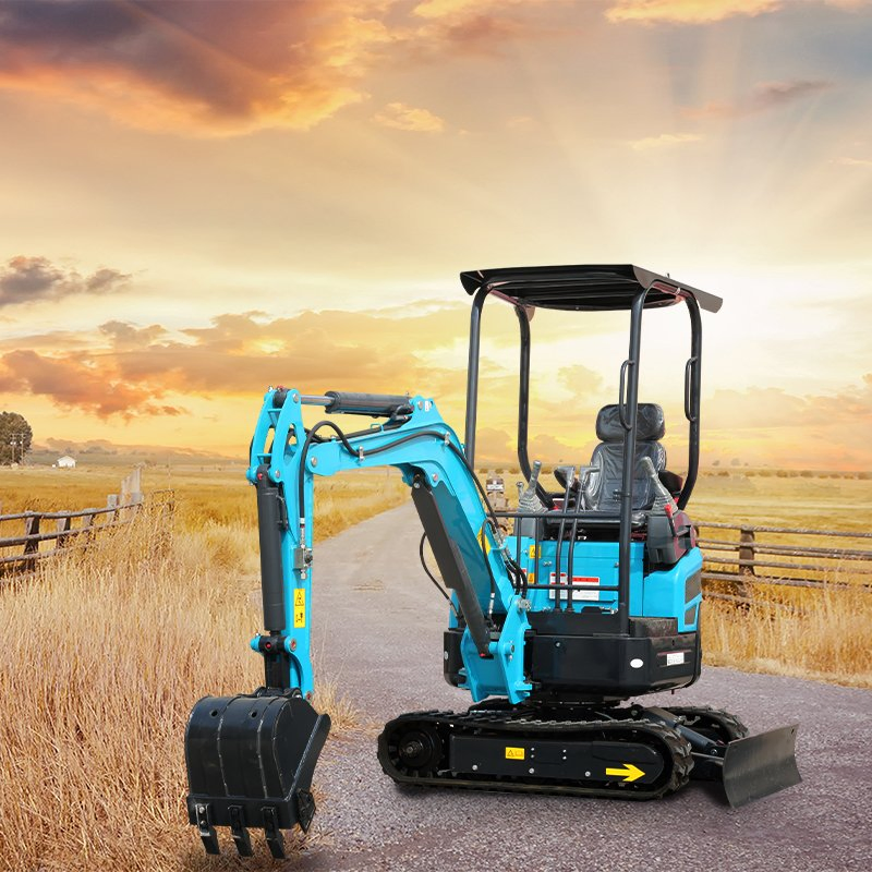 Factory Direct Cheap 1.5t Digging Machine Mini Towable Excavator