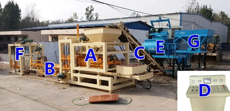 Factory Qt4-15 Cement Brick Molding Machine for Sell
