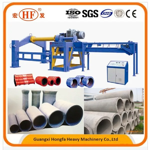 Factory Sale Automatic Cement Concrete Horizontal Type Pipe Making Machine
