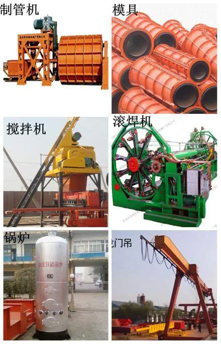 Factory Sale Automatic Cement Concrete Horizontal Type Pipe Making Machine