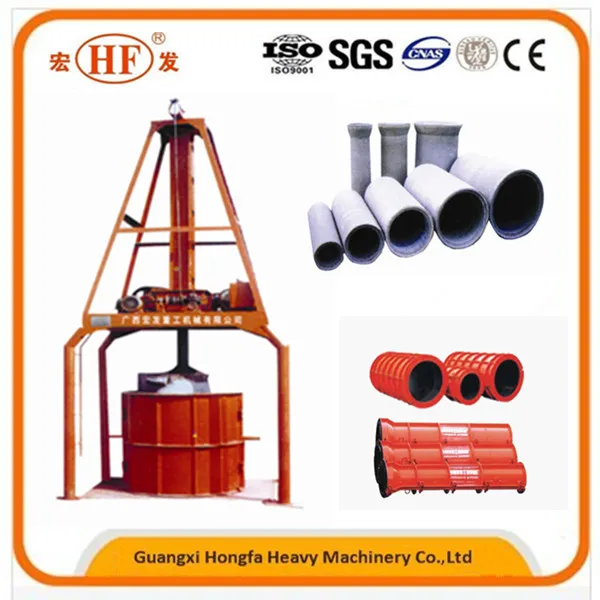 Factory Sale Automatic Cement Concrete Horizontal Type Pipe Making Machine