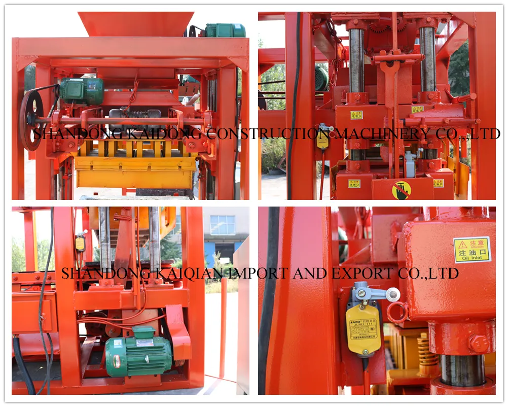 Factory Sale Semi-Automatic Cement Concrete Hollow Brick Block Making Machine