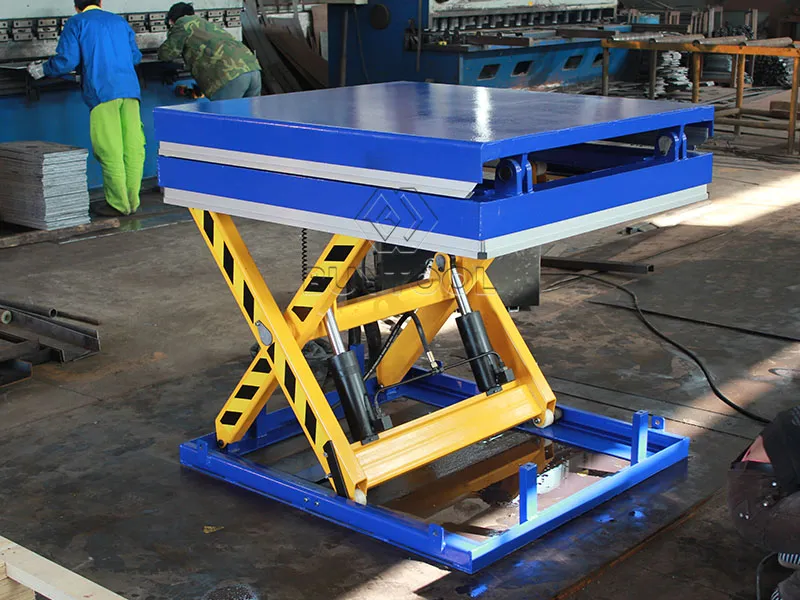 Fixed Hydraulic Small Platform Scissor Cargo Lift Warehouse Electric Stationary Tilt Lift Table