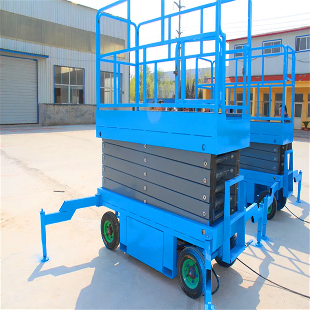 Four Wheel Truck-Pulled Mobile Scissor Lift