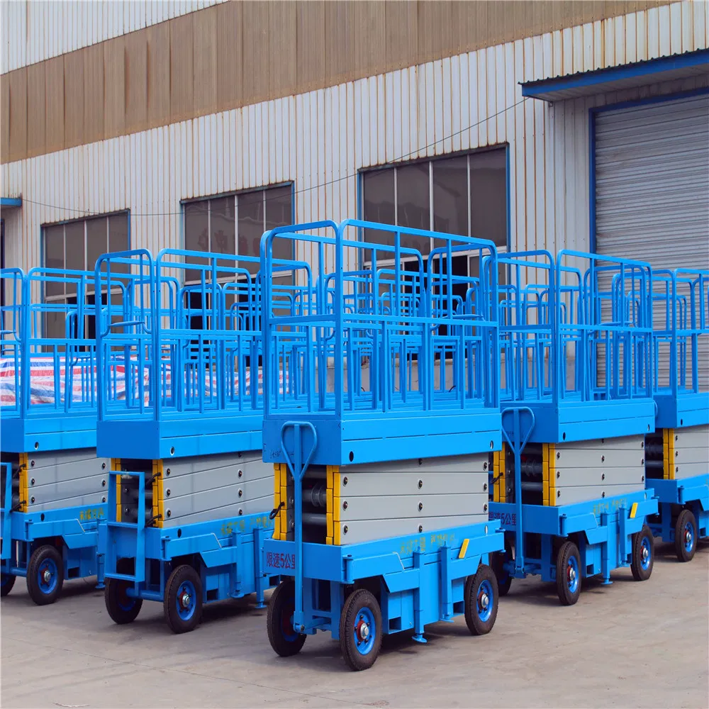 Four Wheel Truck-Pulled Mobile Scissor Lift