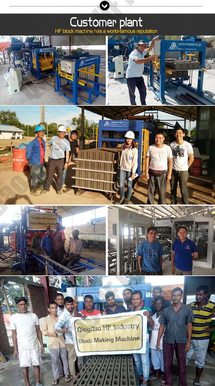 Full Automatic Concrete Color Paving Brick Making Machine Cement Block Making Machine Hollow Block Machine