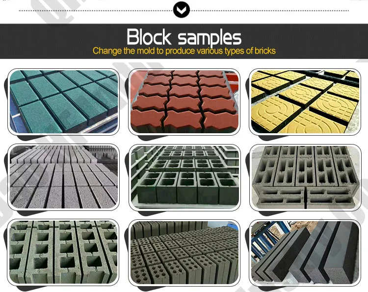 Full Automatic Concrete Color Paving Brick Making Machine Cement Block Making Machine Hollow Block Machine
