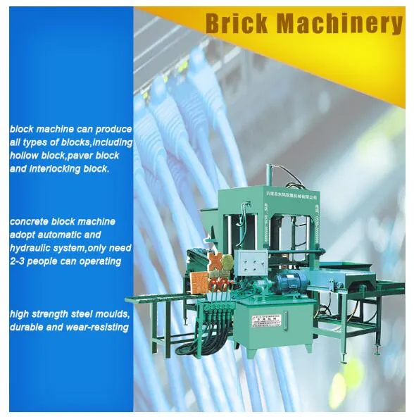 Full Automatic Hydraulic Concrete Cement Hollow Block Machine, Paver Interlocking Brick Colorful Block Making Machine