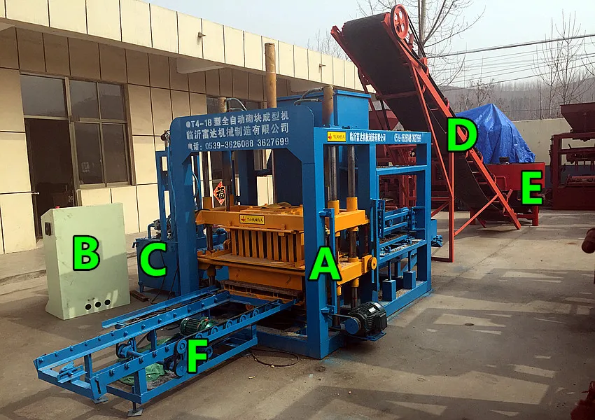 Full Automatic Hydraulic Concrete Interlocking Block Machine From Dongyue