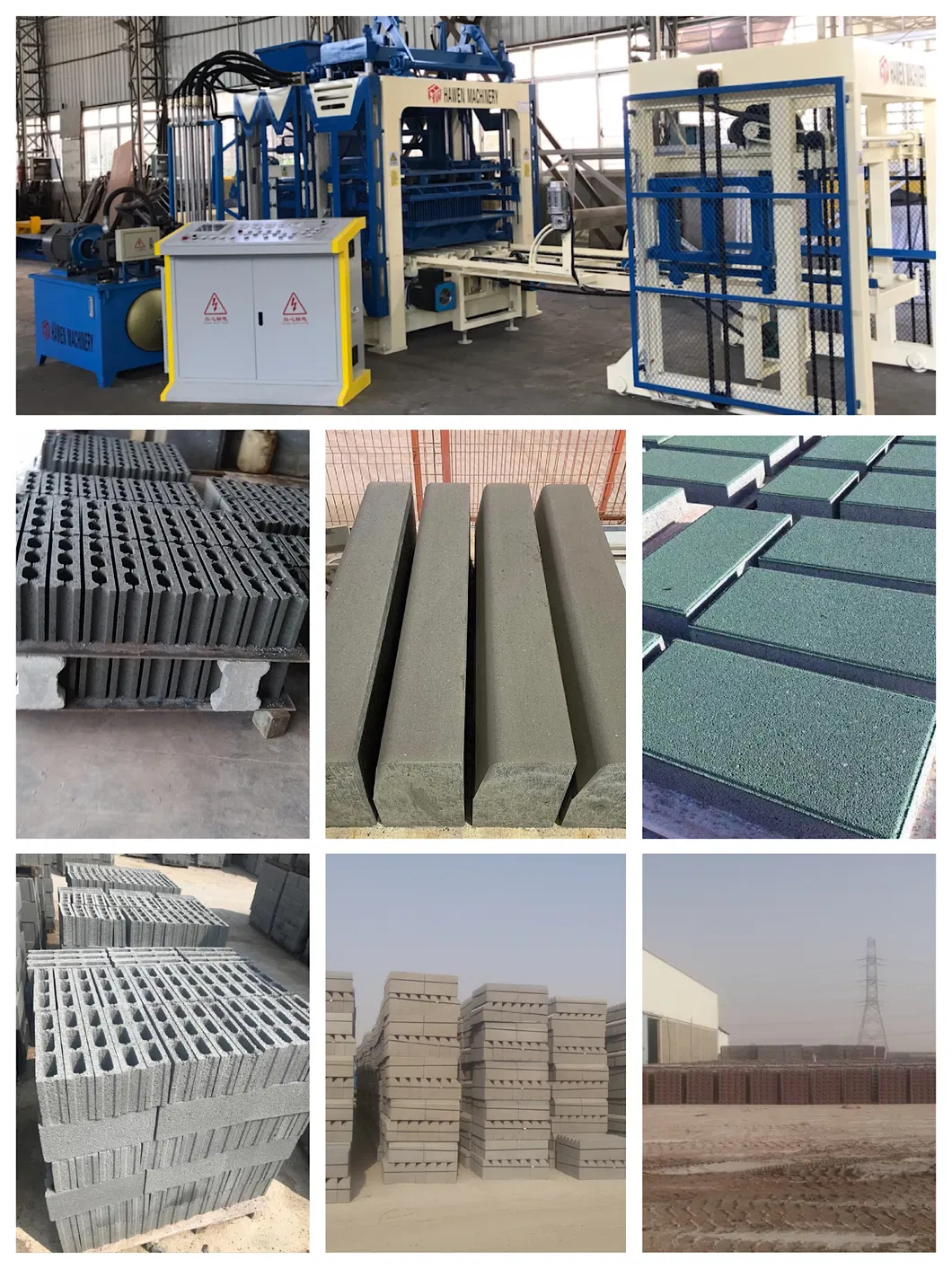 Germany Automatic/Paving Stone/Hollow Hydraulic/Building Material/Concrete Cement/Block Machine/Brick Making Machine Construction