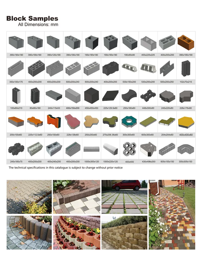Germany Full Automatic/Hollow Cement Concrete Block Brick Making Machine Construction
