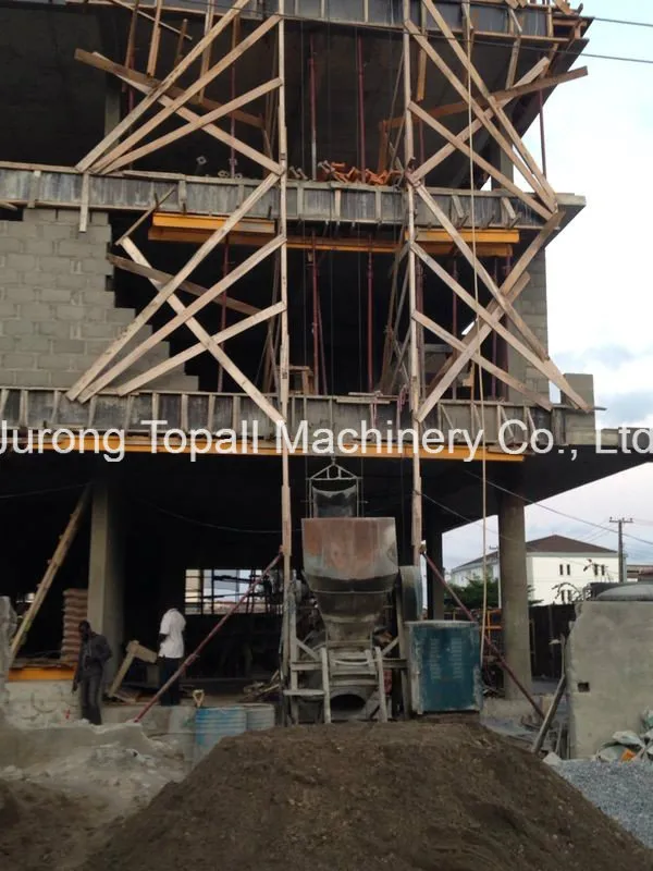 Ghana Accra Self Loading Concrete Mixer with Lifting Winch