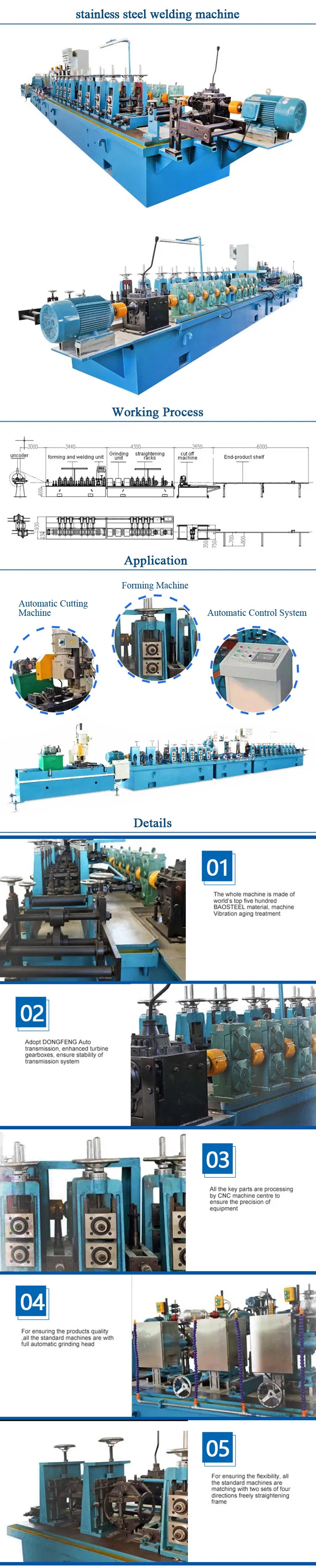 Golden Supplier Stainless Steel Pipe Making Production Line