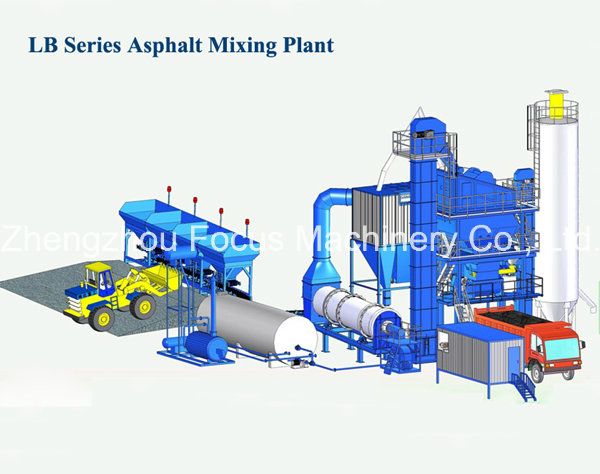 Good Mixing Effect Lb2500 Asphalt Batching Plant with 5 Layers Vibrating Screen