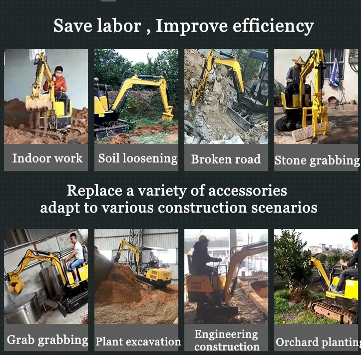 Ground-Moving Machinery Hydraulic Track Loader and Digger Mini Excavator for Sale Widely Used in France