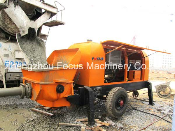 Hbts30-80 30m3/H - 80m3/H Pompe a Beton, Trailer Mounted Concrete Pump-Pumpcrete