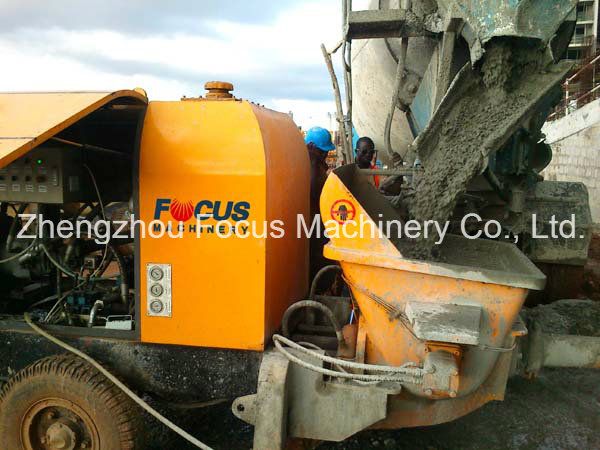Hbts30-80 30m3/H - 80m3/H Pompe a Beton, Trailer Mounted Concrete Pump-Pumpcrete