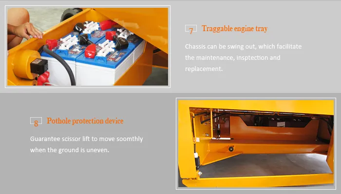 Height 6m Capacity 380kg Mini Self Propelled Mobile Lifting Equipment